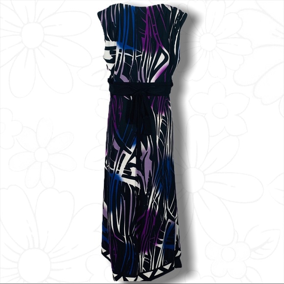 Glamour Multi Color Tiger Print Dress - Sz 16 - Picture 6 of 15